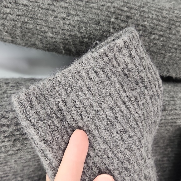 Madewell Backstage Gray Open Wool Blend Knit Cardigan Sweater - Picture 5 of 8